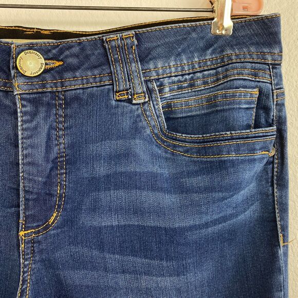 Womans Democracy Jeans 14 AB Tecnology Waist 36" Inseam 27.5" No Roll Waist - Picture 4 of 16